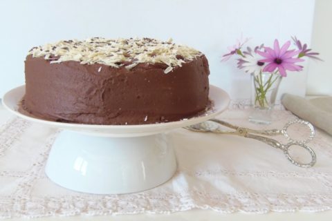 receta tarta trufa y espelta